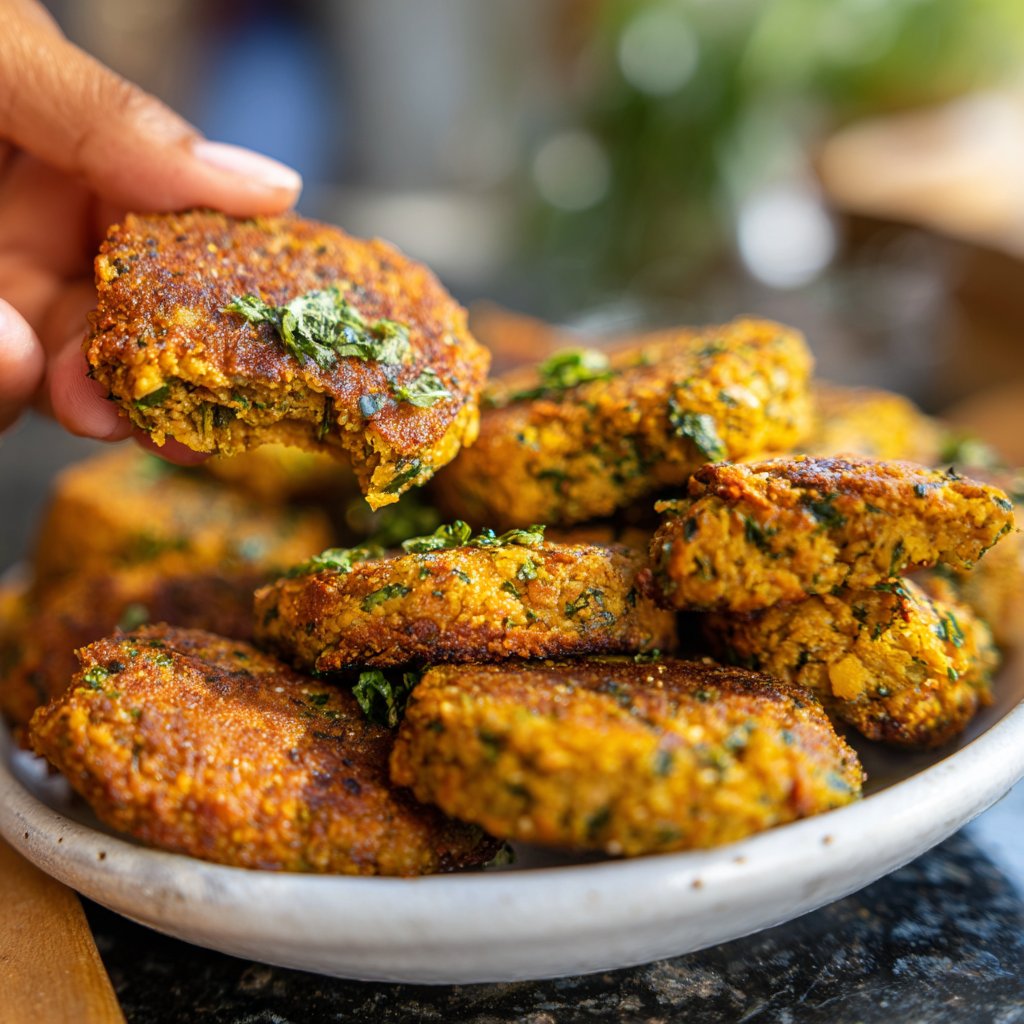 Linsenbratlinge mit Senf