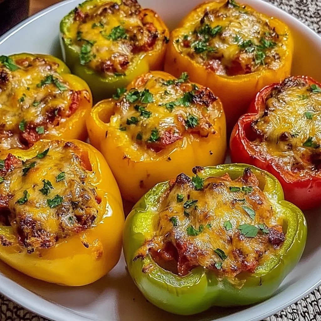 EINFACHE GEFÜLLTE PAPRIKA