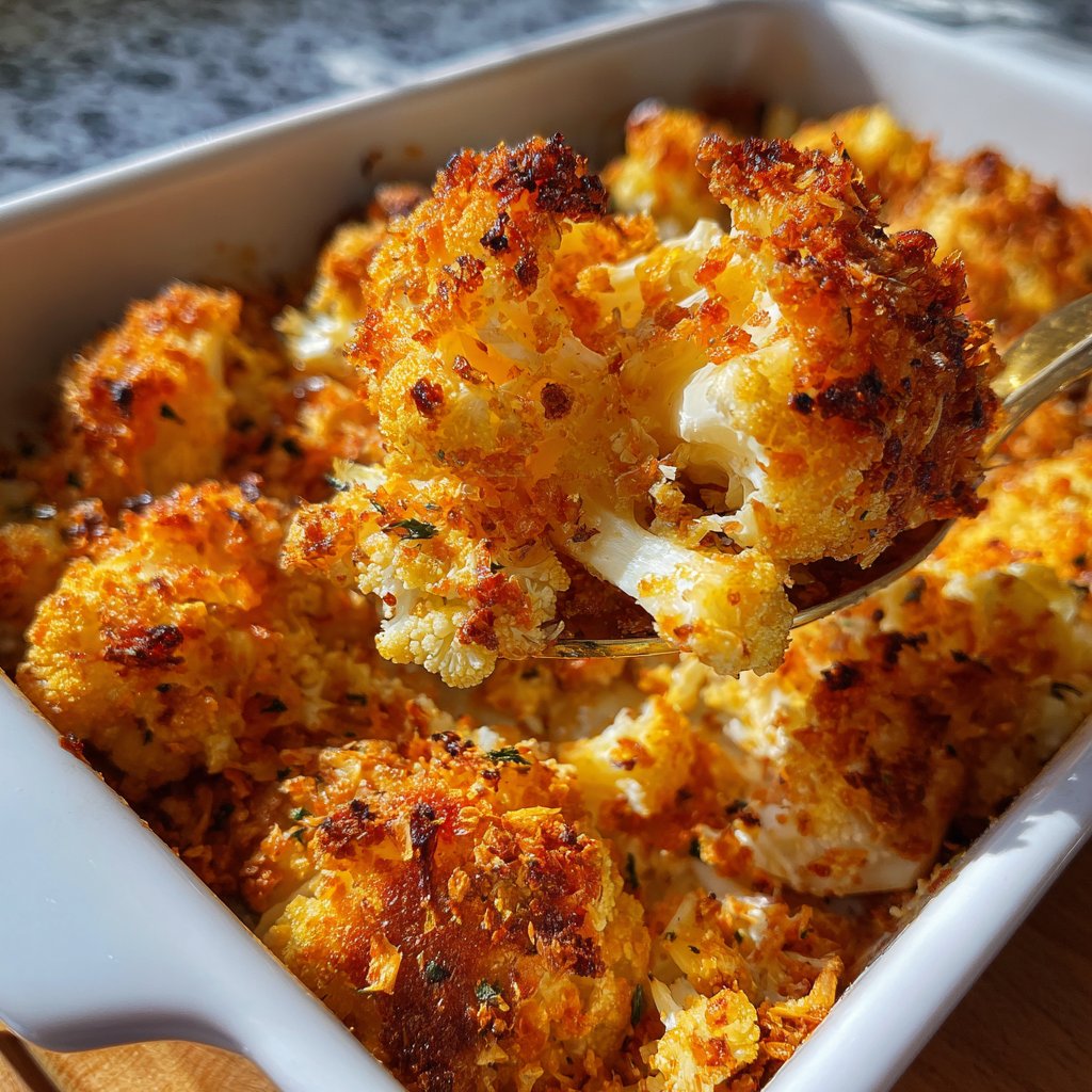 Blumenkohl paniert aus dem Ofen