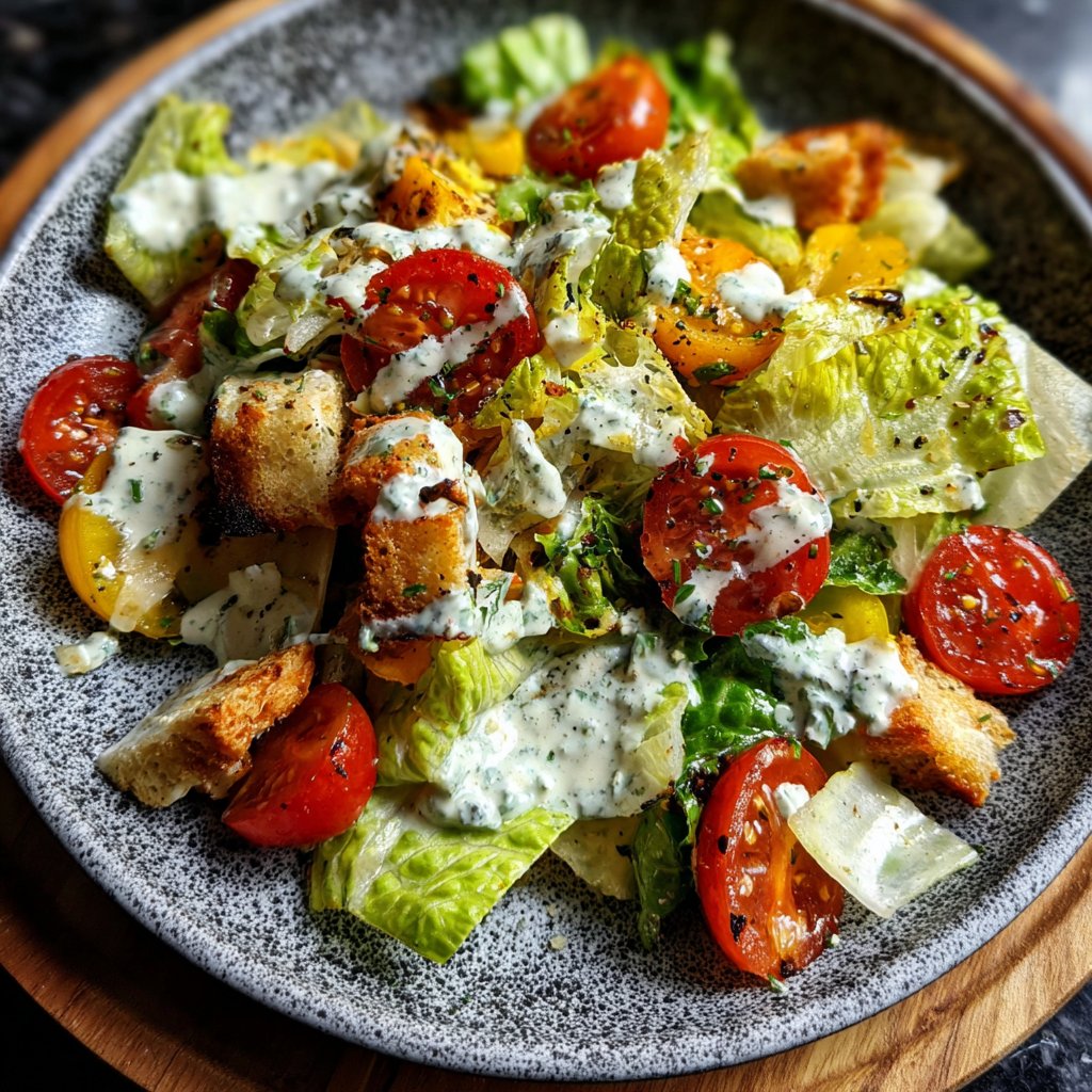 Mittagessen leicht mit Salat