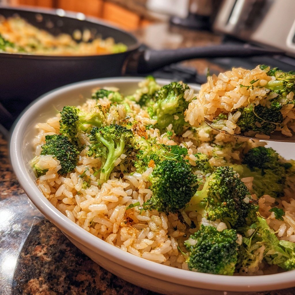 Brokkoli Reis Pfanne