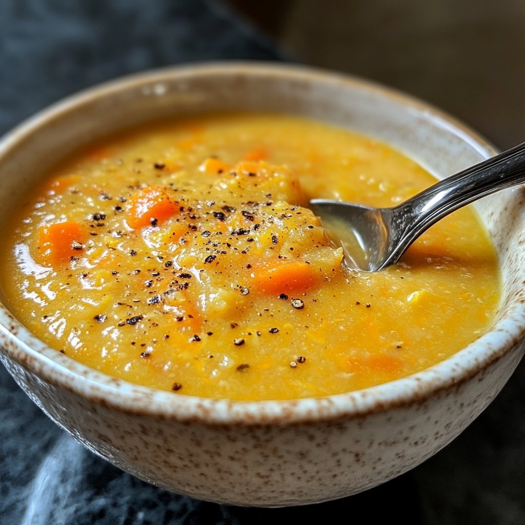 Linsensuppe mit Ingwer