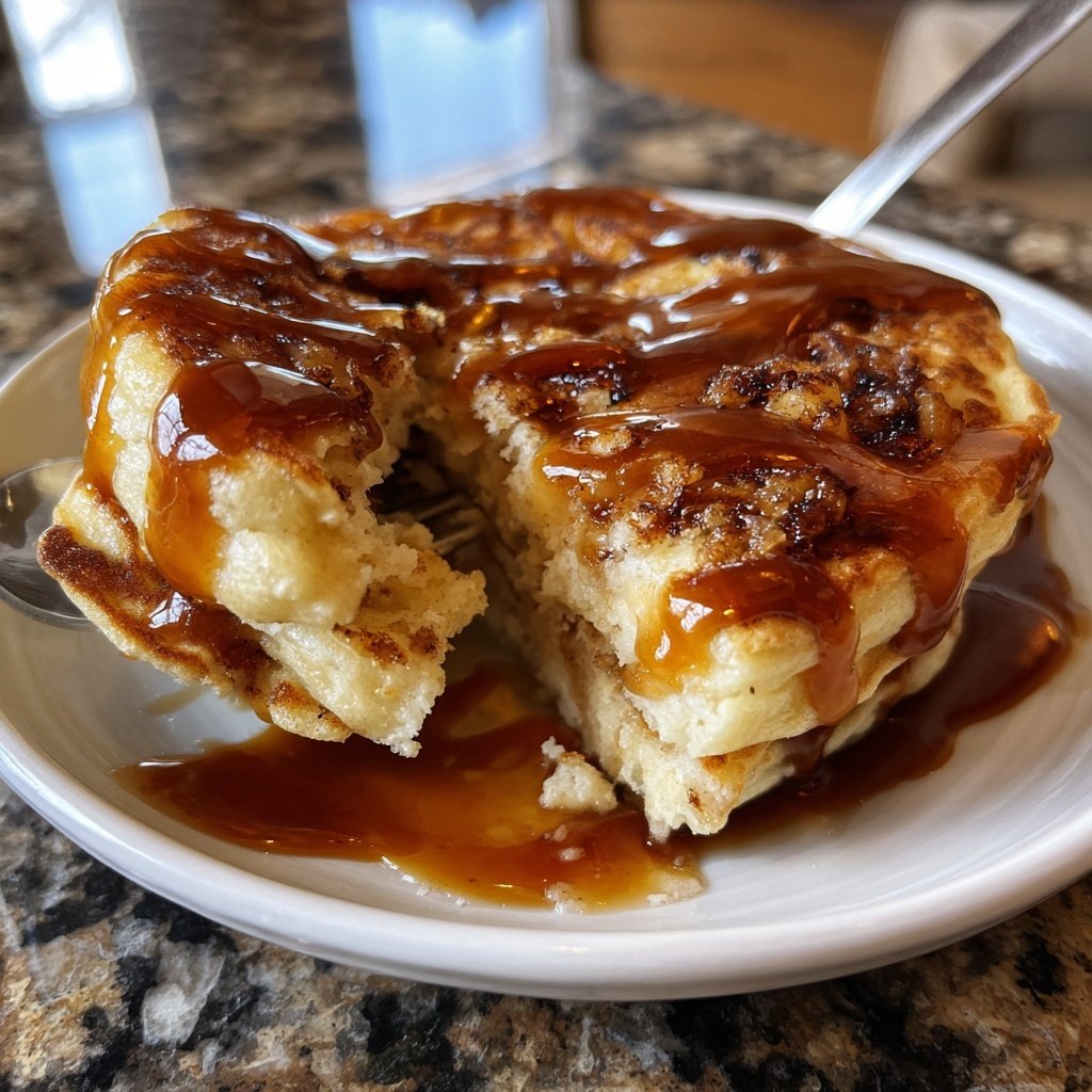 Pfannkuchen mit Apfel-Zimt-Topping