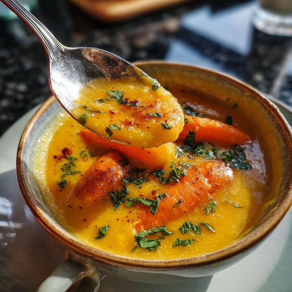 Blumenkohlsuppe mit Karotten