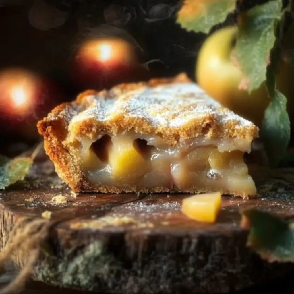 Gedeckter Apfelkuchen