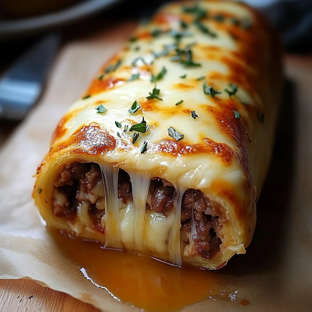 Hackfleisch-Käse-Rolle