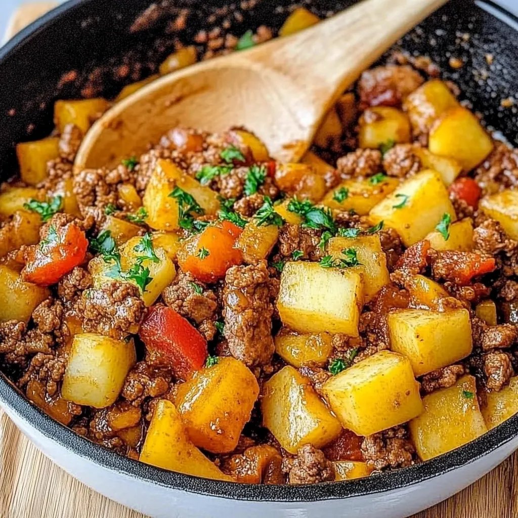 Kartoffelpfanne mit Hackfleisch
