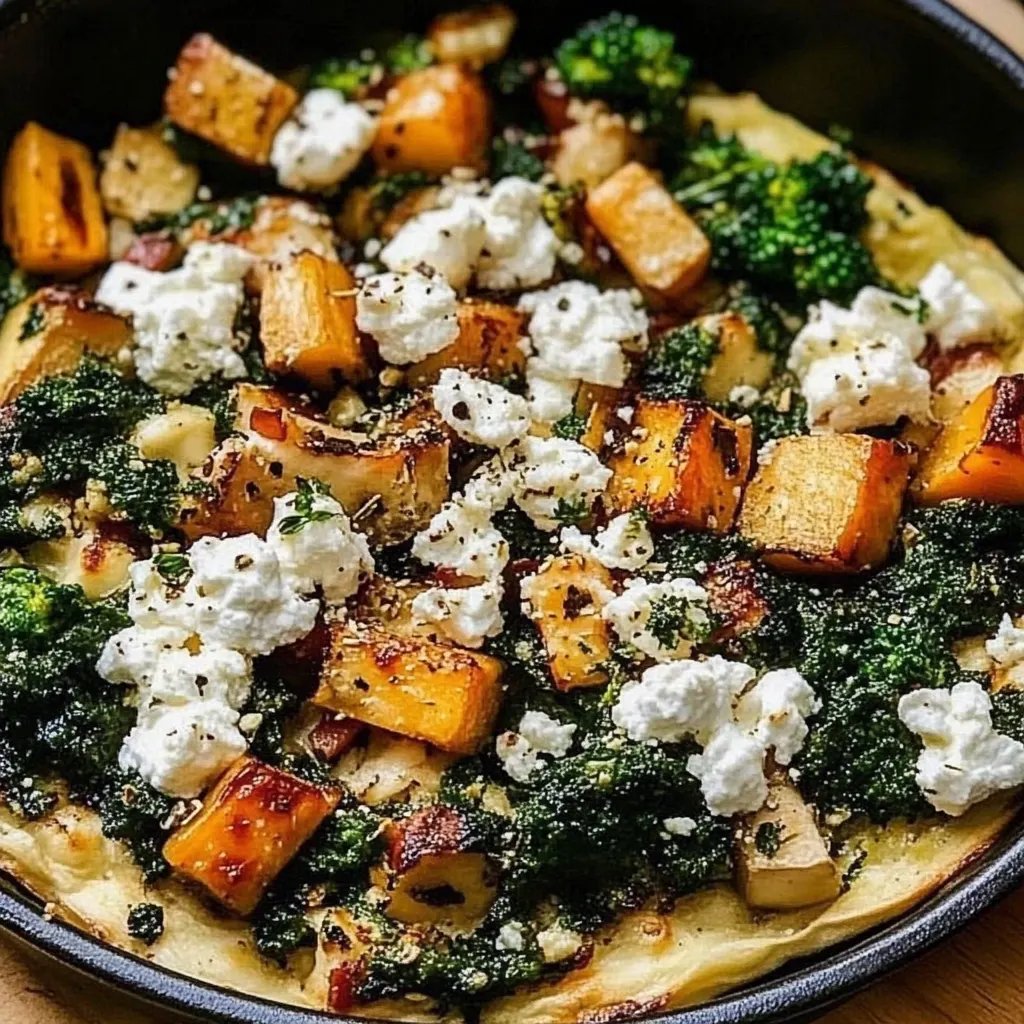 Süßkartoffel-Brokkoli-Auflauf mit Feta