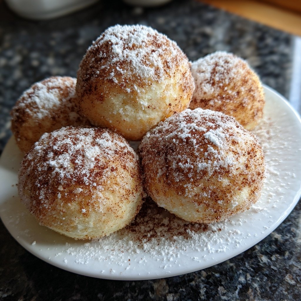Quarkbällchen mit Zimt