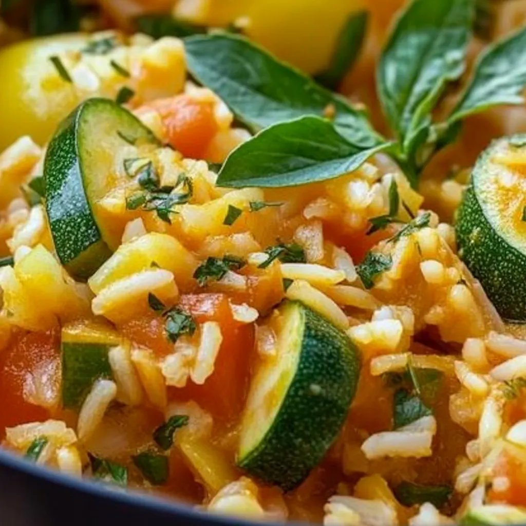 Zucchini-Tomaten-Reis