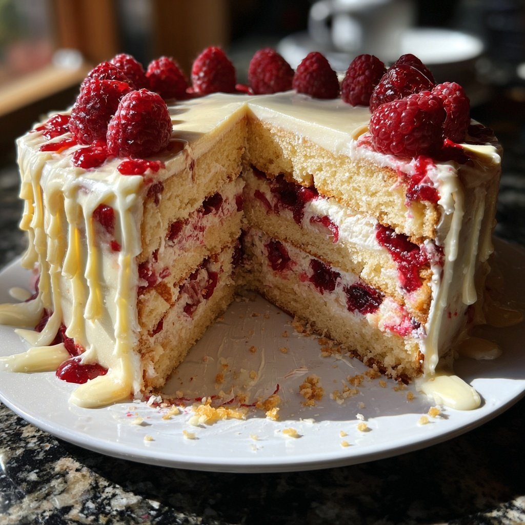 Raffaello-Himbeer-Torte